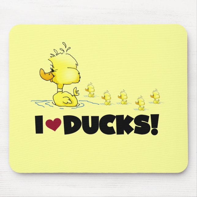 I duckt Liebe T-Shirts und Geschenke Mousepad (Vorne)