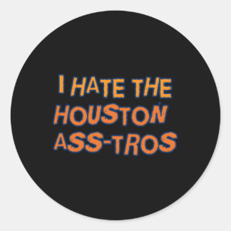 I E the Houston Ass-Tros Baseball Team Spaß Runder Aufkleber