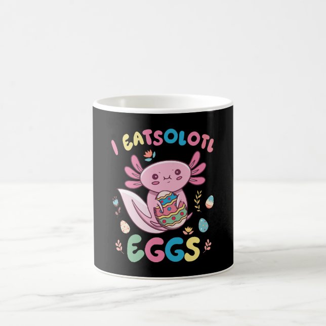 I Eatsolotl Eggs Rabbit Axolotl Bunny Oaster Kaffeetasse (Mittel)