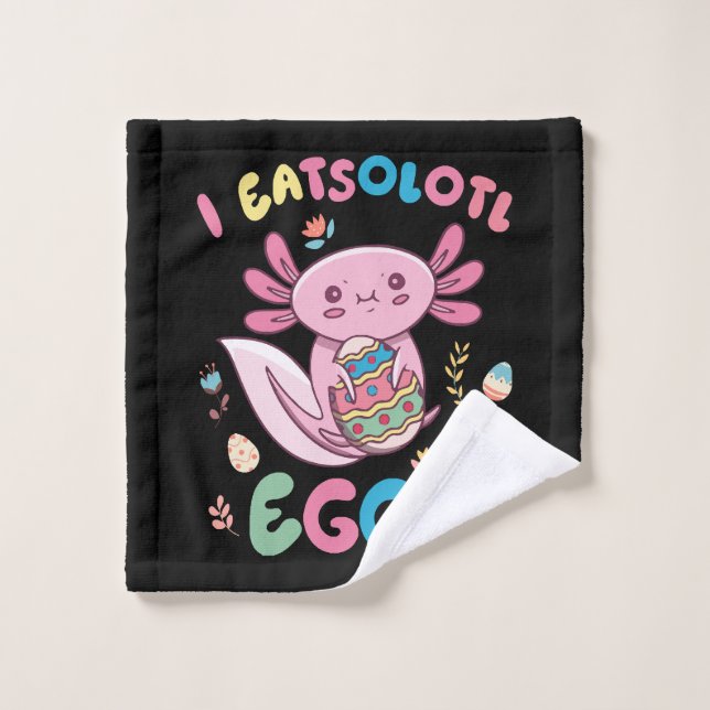 I Eatsolotl Eggs Rabbit Axolotl Bunny Oaster Waschlappen (Waschlappen)