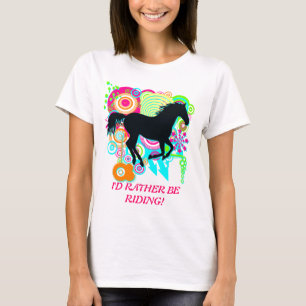 I EHER REITET! Galoppierende T-Shirt