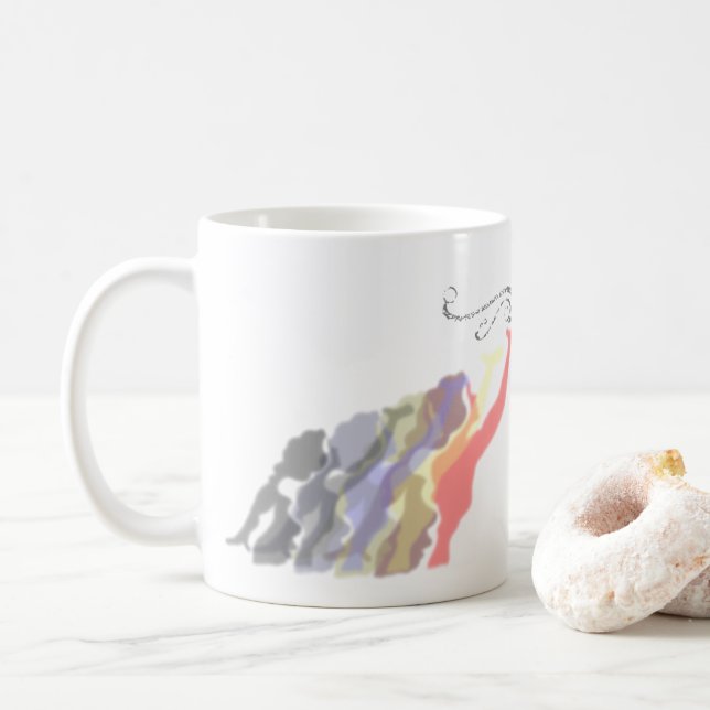 I Erreiche 4 U Wings Kaffeetasse (Mit Donut)