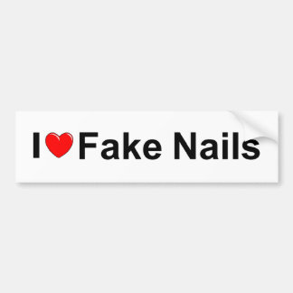 I Fake-Nägel der Liebe-(Herz) Autoaufkleber