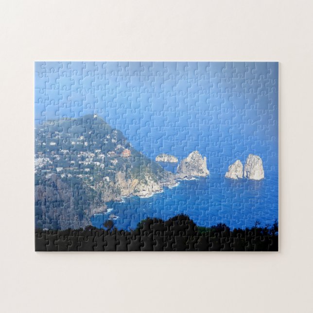 i Faraglioni rocks Capri Island, Süditalien Puzzle (Horizontal)