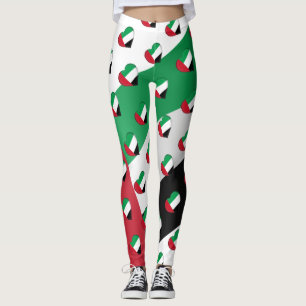 I färbt Flagge Liebe-United Arab Emirates UAE Leggings