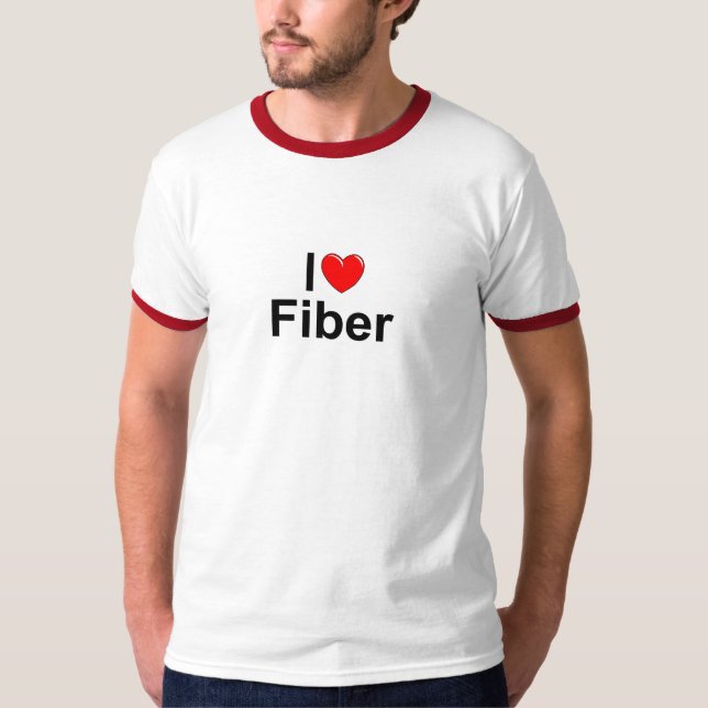I Faser der Liebe-(Herz) T-Shirt (Vorderseite)