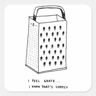 I Feel Grate Quadratischer Aufkleber