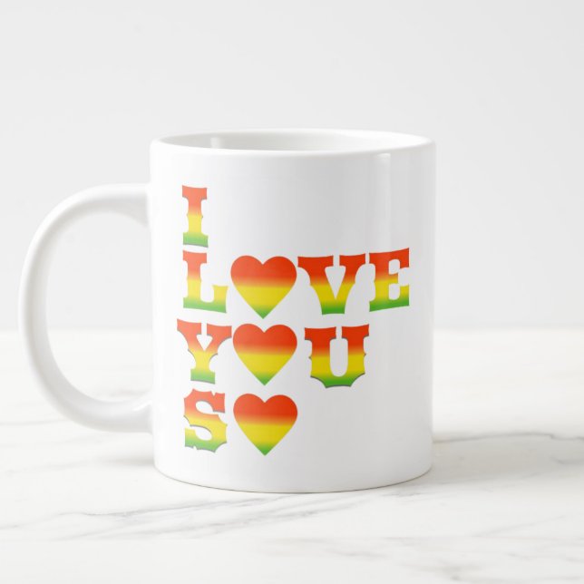 I FEEL LOVE FOR YOU Jumbo-Tasse (Links)