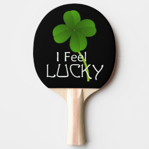 I Feel Lucky Vierblättriges Kleeblatt Tischtennis Schläger