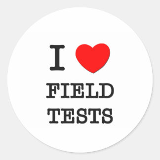 I Feldtests der Liebe Runder Aufkleber