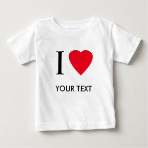 I fertigte Liebe (Ihr Text) Kleid besonders an Baby T-shirt