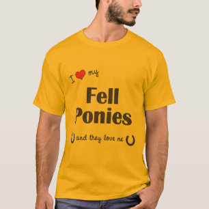 I fiel die meine Liebe Ponys (mehrfache Ponys) T-Shirt
