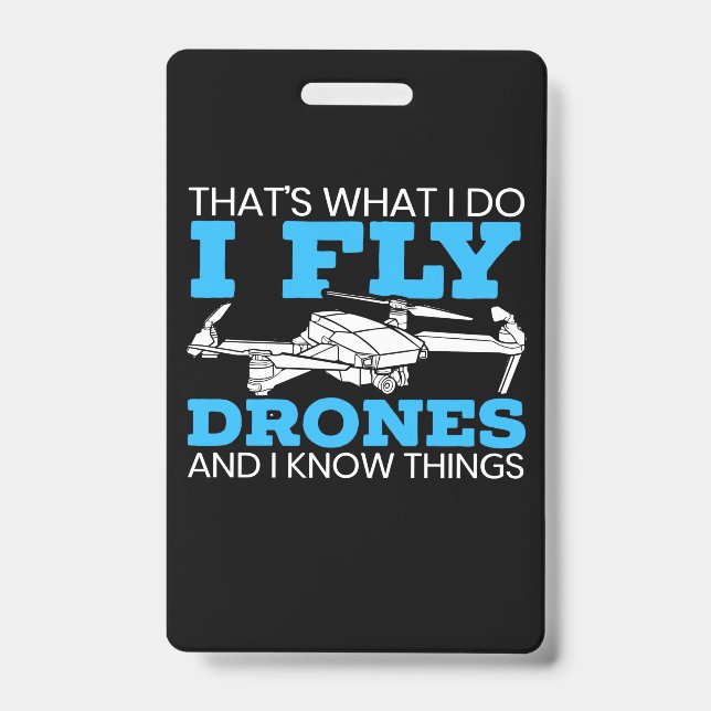 I Fly Drones Ausweis (Front)