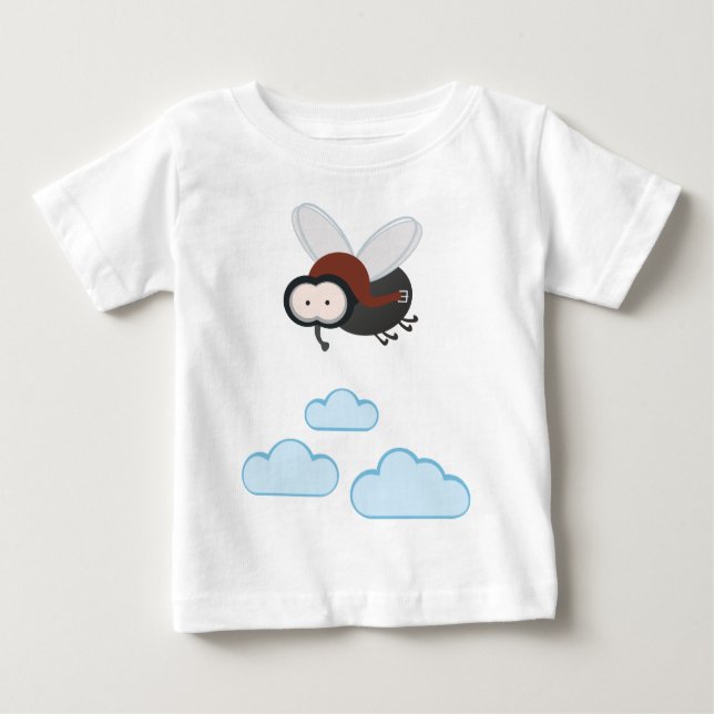 I fly so high - Puck die Stubenfliege Baby T-shirt (Vorderseite)
