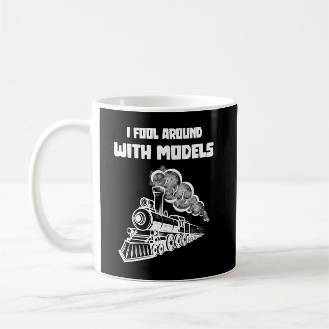 I fool around with models I Funny Train Kaffeetasse (Links)