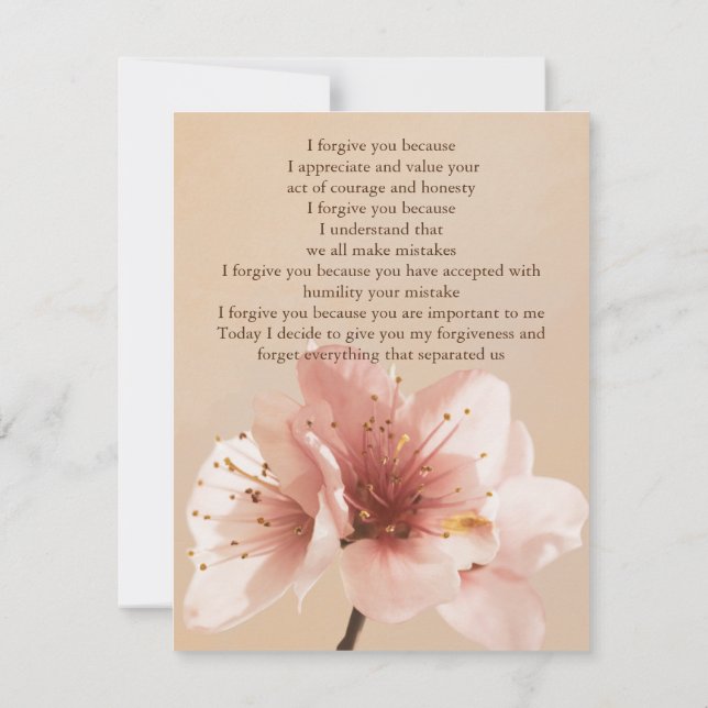 i forgive you flower einladung (Rückseite)