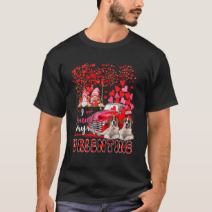 I Found Valentine Two Cute St. Bernards Couple Gno T-Shirt