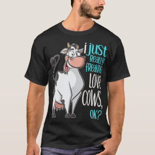 I Freaking Liebe Kühe Funny Cow Geschenk für Kinde T-Shirt