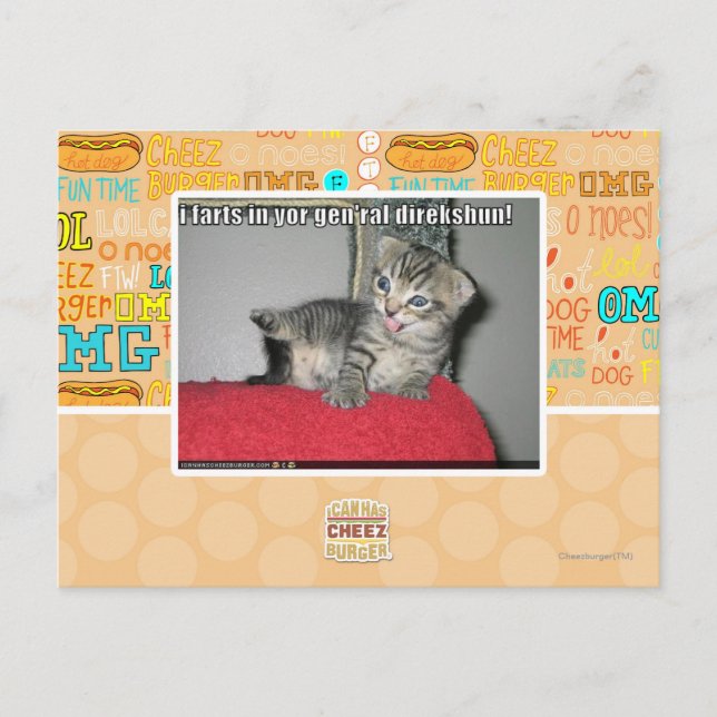 I Furzen in Ihrem gen'ral direkshun Postkarte (Vorderseite)