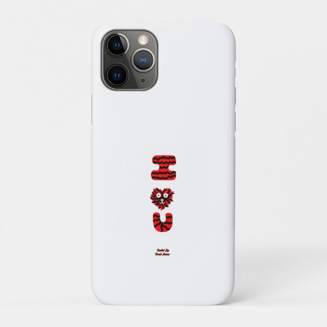 I Fuzzy U Apple iPhone 11 Pro Fall Case-Mate iPhone Hülle (Rückseite)