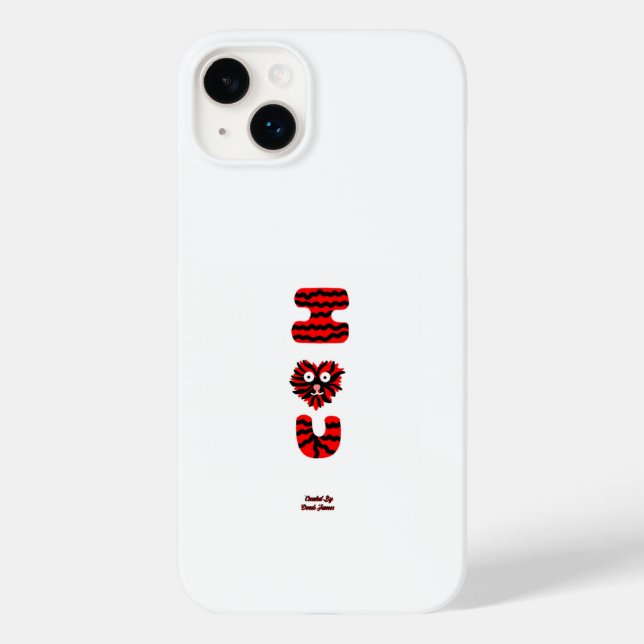 I Fuzzy U Apple iPhone 14 Plus Fall Case-Mate iPhone Hülle (Rückseite)