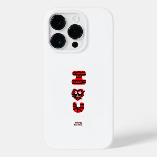 I Fuzzy U Apple iPhone 14 Pro Fall Case-Mate iPhone 14 Pro Hülle