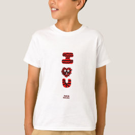 I Fuzzy U Boys White Basic T Shirt