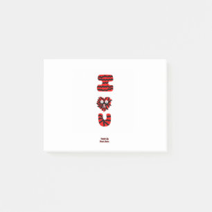 I Fuzzy U Post-it Notes (10,2 cm x 7,6 cm) Klebezettel