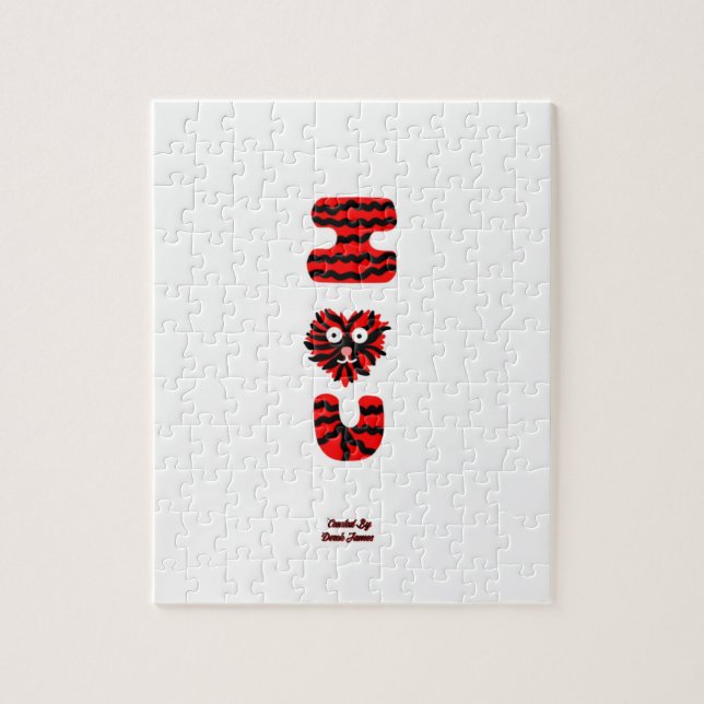 I Fuzzy U Puzzle (20,32 cm x 25,4 cm) (Vertikal)