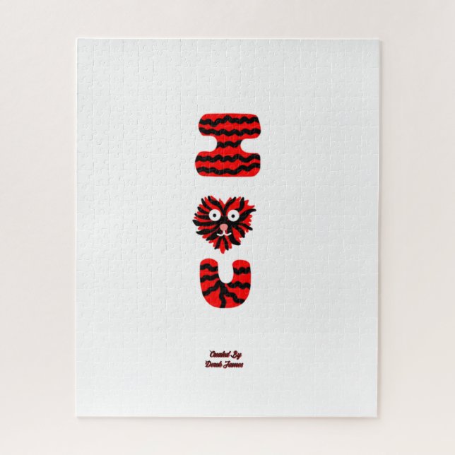 I Fuzzy U Puzzle (40,64 cm x 50,8 cm) (Vertikal)