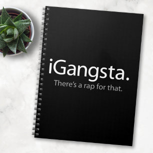 i Gangsta - Sarkastischer Rap-Musikliebhaber Journ Notizblock