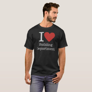 I ❤️ Gebäude Abteilung für Mitarbeiter CUSTOM Men T-Shirt