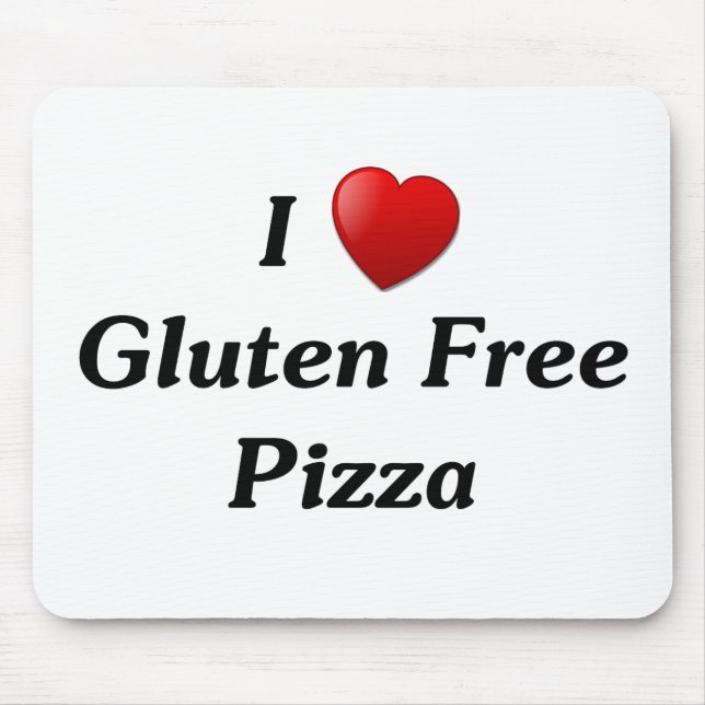 I geben Liebe-Gluten Pizza frei Mousepad (Vorne)