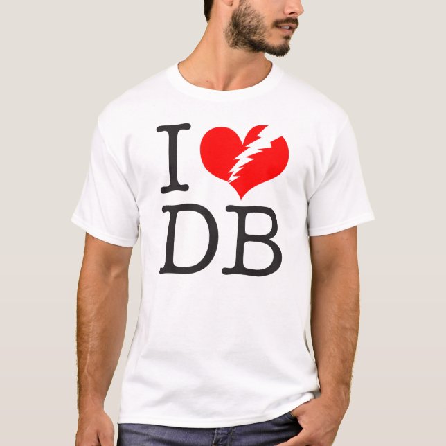 I (gebrochenes Herz) DB Light T - Shirt (Vorderseite)
