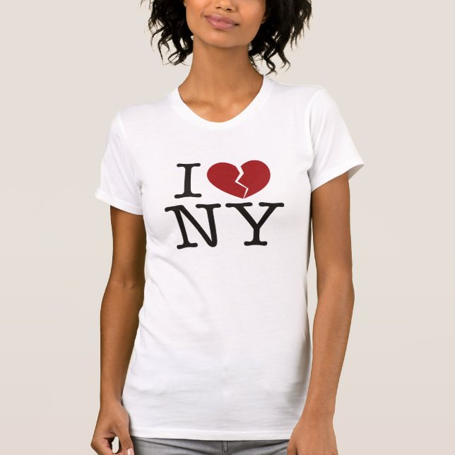 I [gebrochenes Herz] NY T-Shirt (Vorderseite)