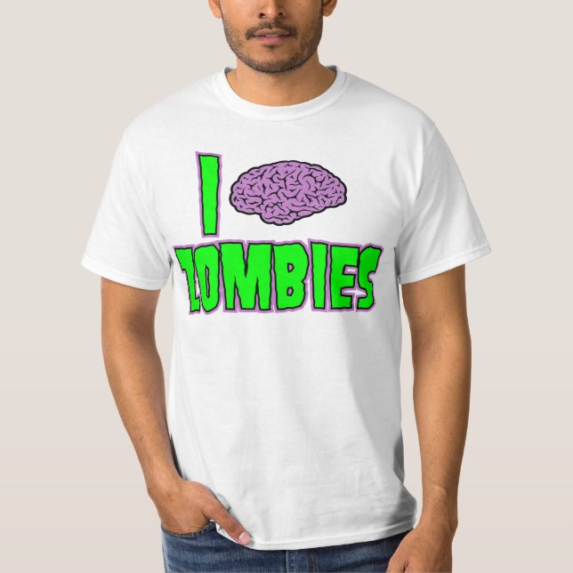I Gehirn-Zombies T-Shirt (Vorderseite)