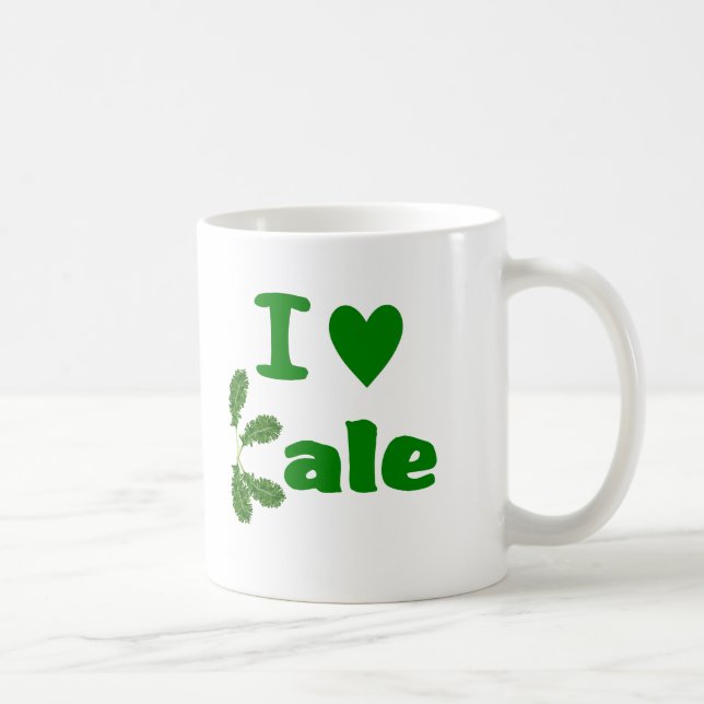 I Gemüse/Gärtner des Liebe-Kohl-(i-Herz-Kohl) Kaffeetasse (Rechts)