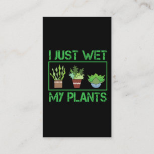 I gerade naß mein Pflanzen-lustiger im Garten Visitenkarte