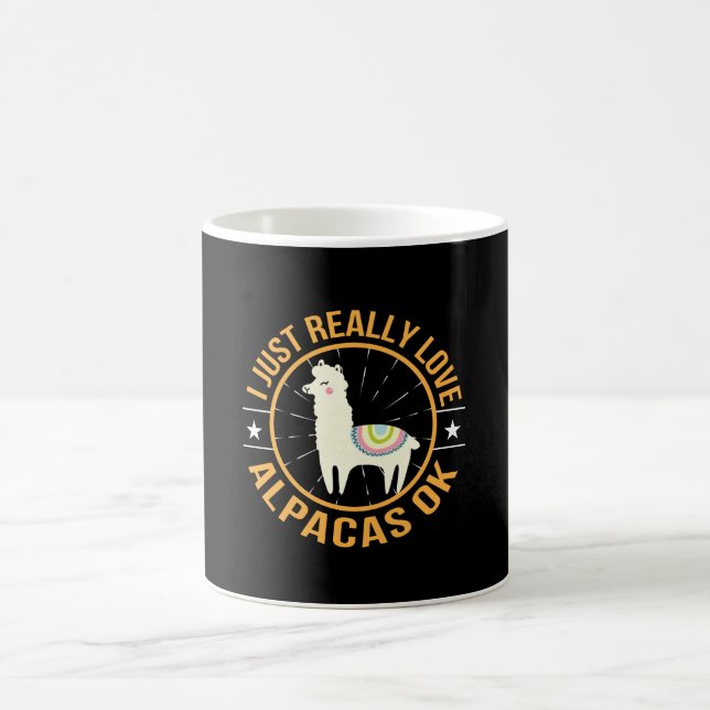 I gerade wirklich Liebe-Alpaka-Liebe-Alpaka Kaffeetasse (Mittel)