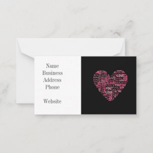 I Geschenk Liebe-Sie Typografie-Herzvalentines Mitteilungskarte