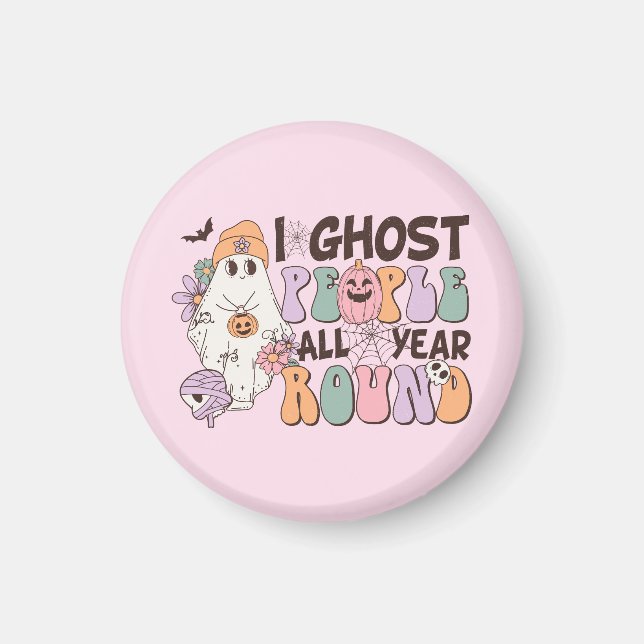 I Ghost People Halloween Magnet (Vorne)