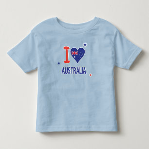 I glücklicher Australien Tag LIEBE-AUSTRALIENS am Kleinkind T-shirt