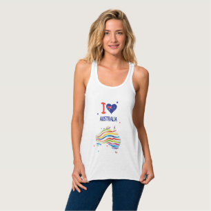 I glücklicher Australien Tag LIEBE-AUSTRALIENS am Tank Top