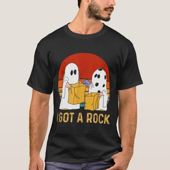I Got A Rock Shirt Halloween Trick Or Treat Ghost  (Vorderseite)