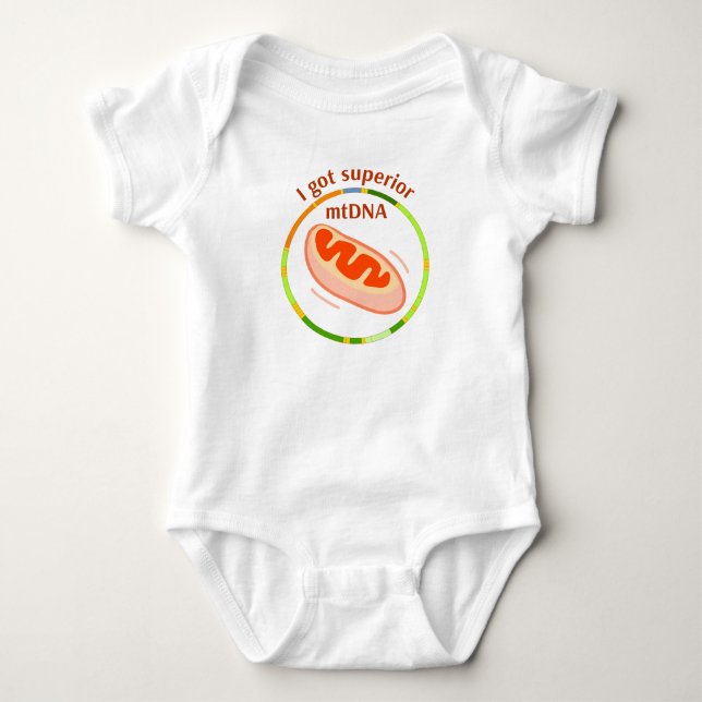 I got superior mtDNA Baby Strampler (Vorderseite)