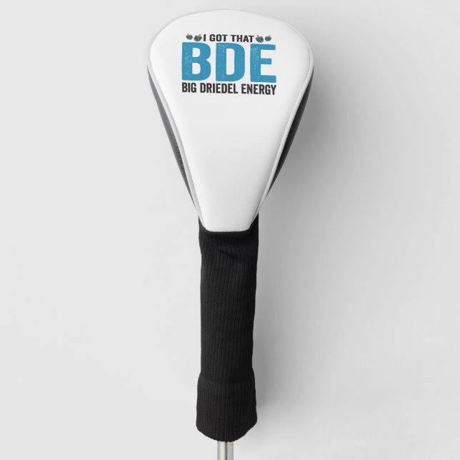 I Got that Big Dreidel Energy Funny Jewish Holiday Golf Headcover (Vorderseite)