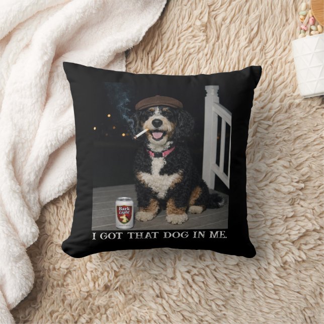 I Got That Dog In Me, Funny Bernedoodle Meme Kissen (Decke)