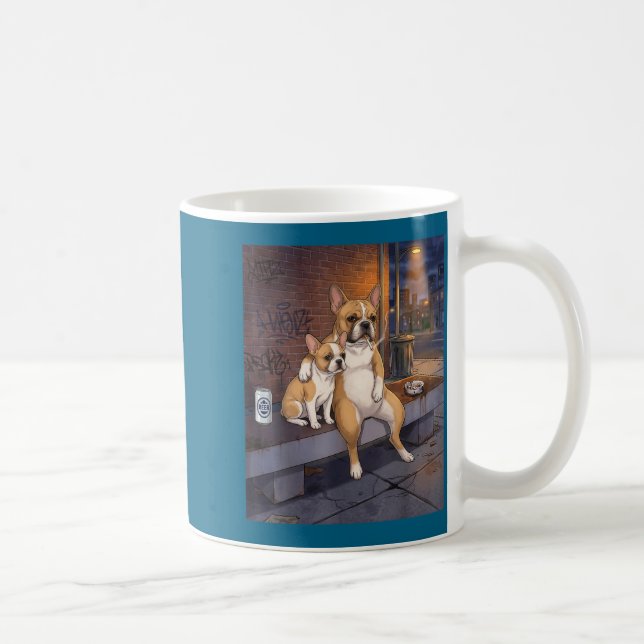 I Got That Dog In Me Funny French Bulldog Smoking  Kaffeetasse (Rechts)