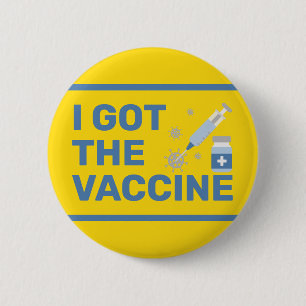 "I Got the Vaccine"- Stopp des Virus Button