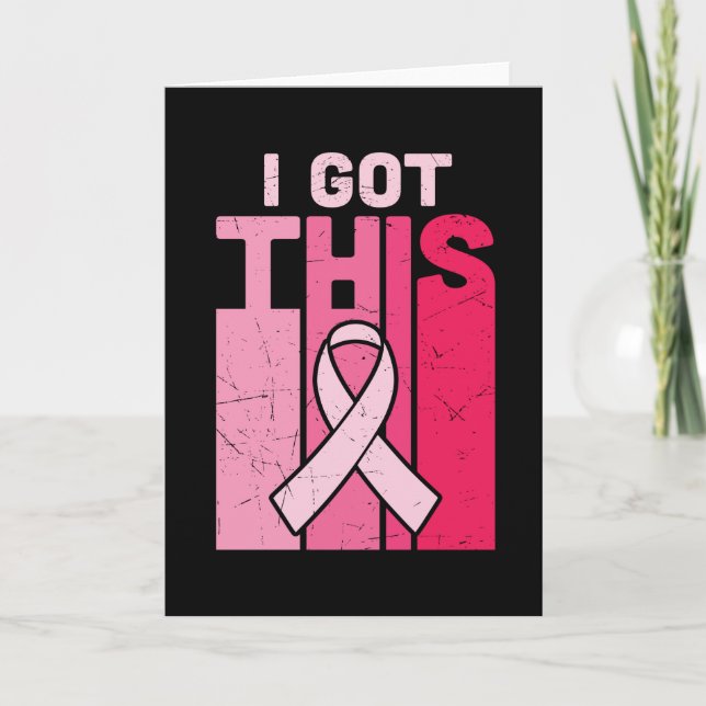 I Got This Breast Cancer Awareness Warrior Women Karte (Vorderseite)